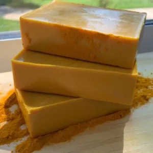 3 PACK Turmeric Brightening Soap for Dark Spots by KathyRoseNaturals