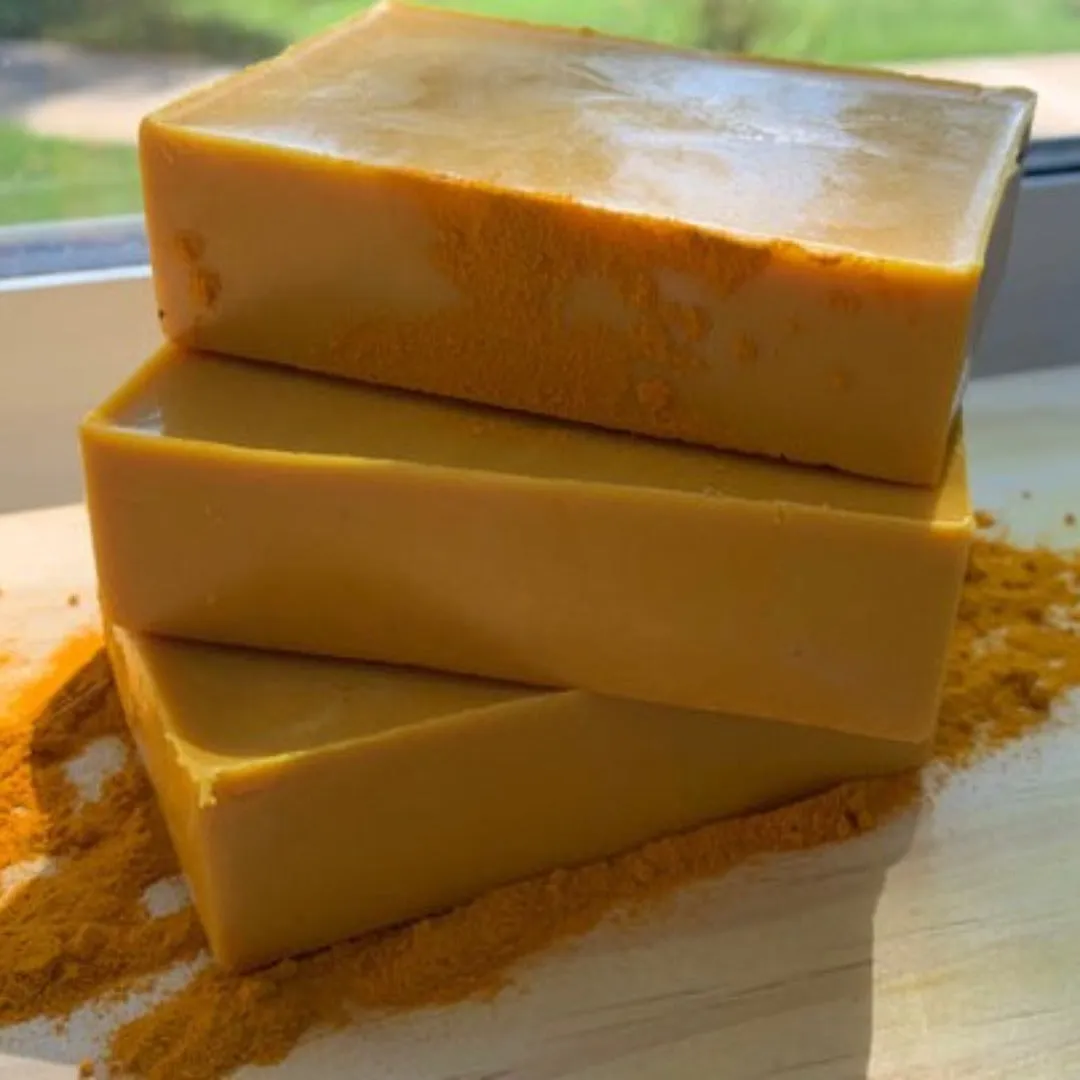 3 PACK Turmeric Brightening Soap for Dark Spots by KathyRoseNaturals