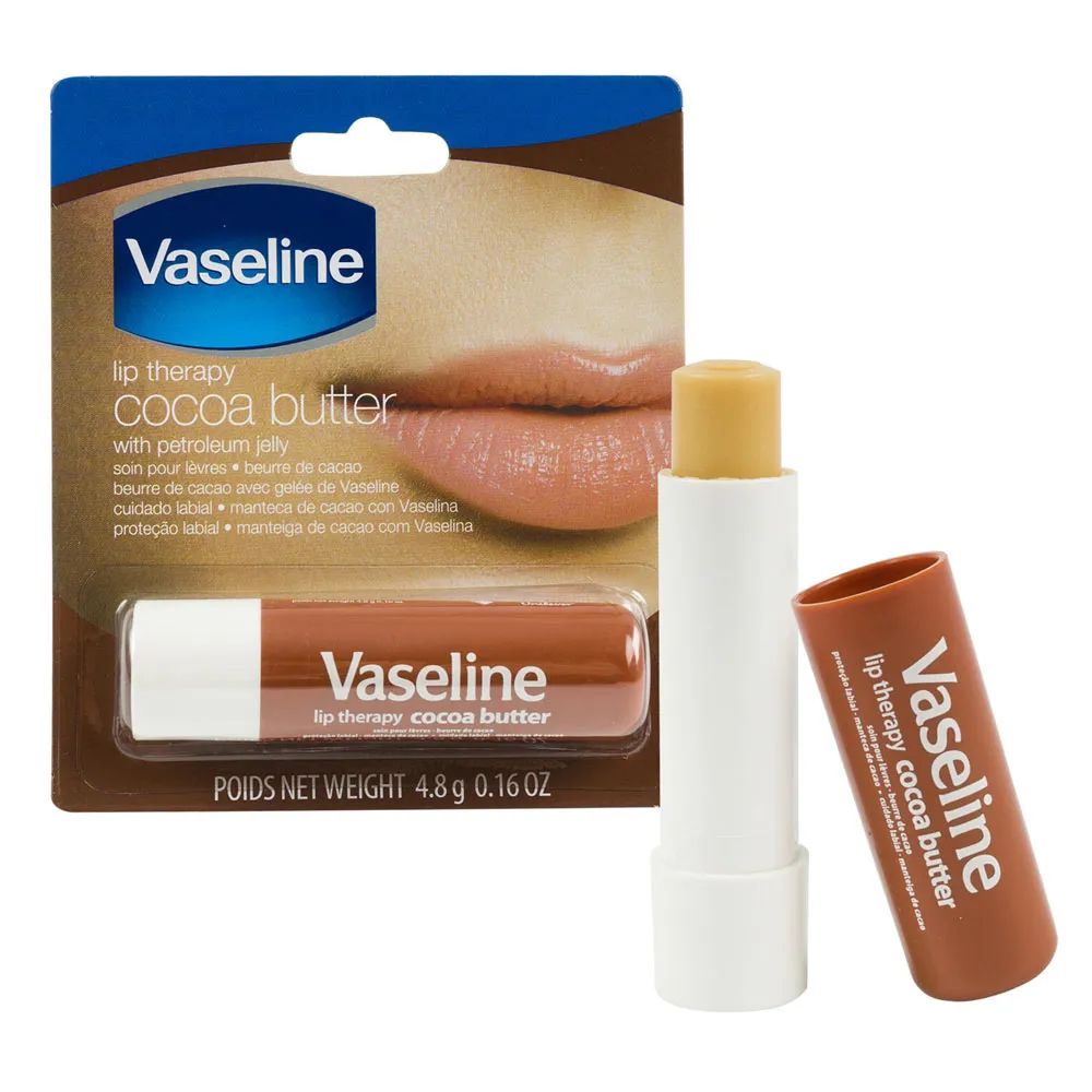 3 Pack Vaseline Lip Therapy Cocoa Butter Moisturizer Dry Lips Petroleum Jelly