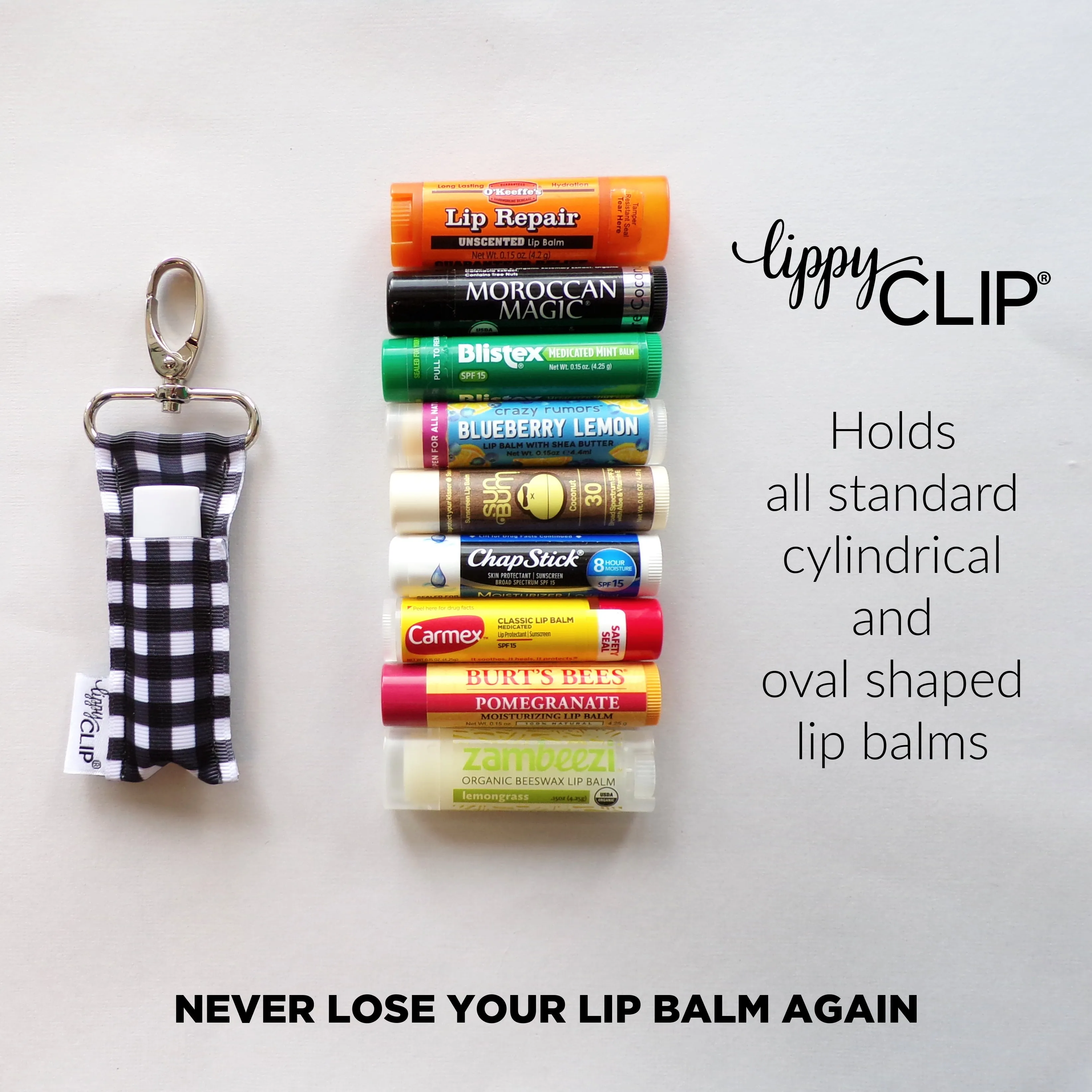 America the Beautiful LippyClip Lip Balm Holder