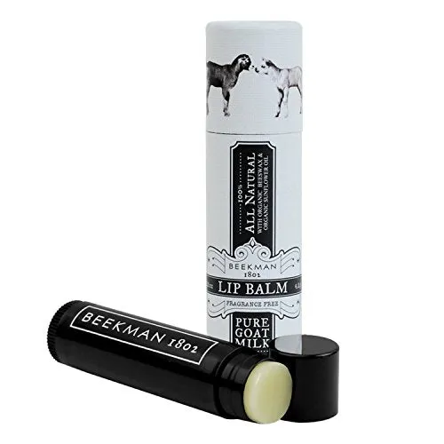 Beekman 1802 - Lip Balm - Pure Goat Milk - Luxuriously Moisturizing Goat Milk Lip Balm For Dry, Cracked Lips - Goat Milk Lip Care - 0.15 oz