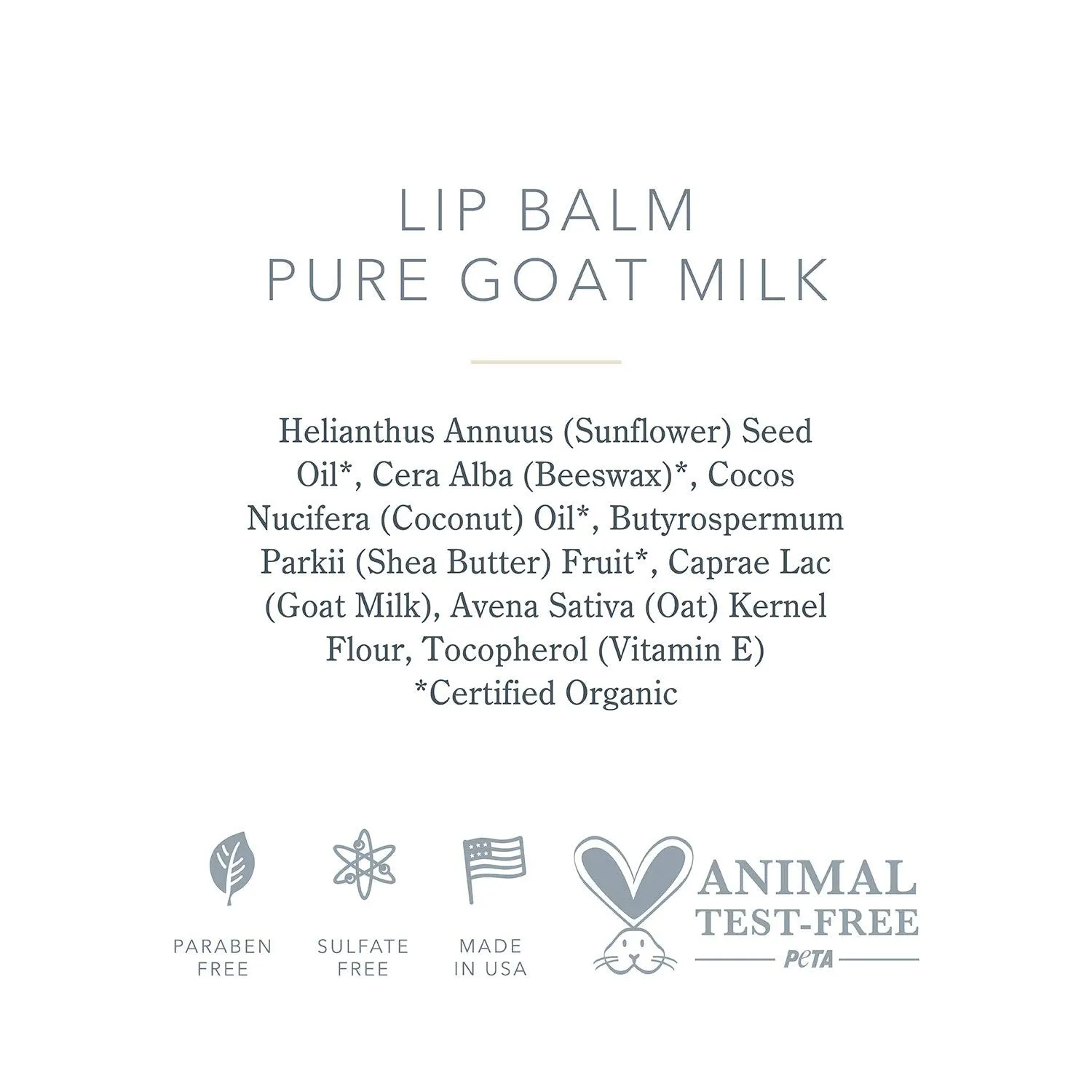 Beekman 1802 - Lip Balm - Pure Goat Milk - Luxuriously Moisturizing Goat Milk Lip Balm For Dry, Cracked Lips - Goat Milk Lip Care - 0.15 oz