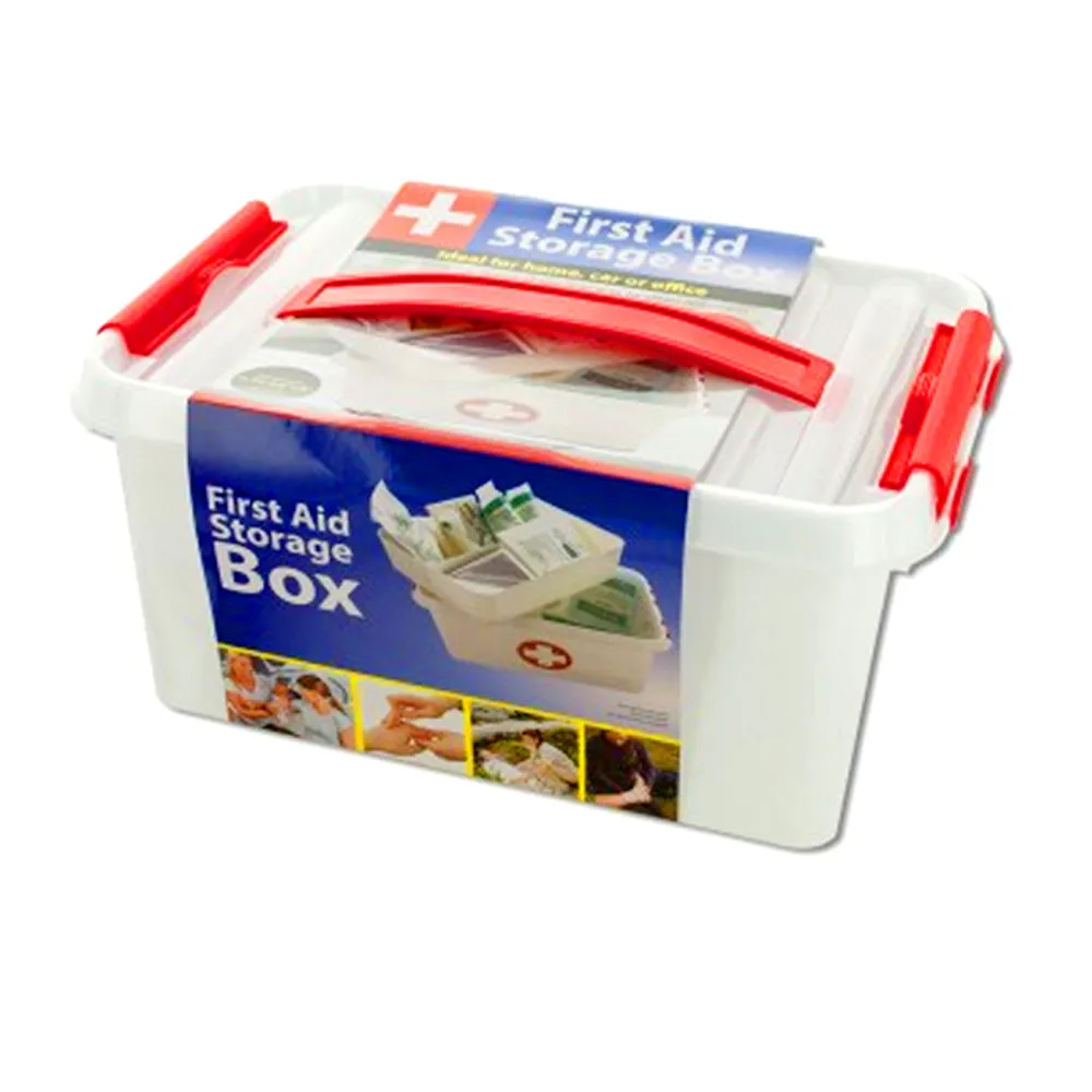 First Aid Storage Box Empty Kit Bag Travel Sport Medical Emergency Outdoor Camp