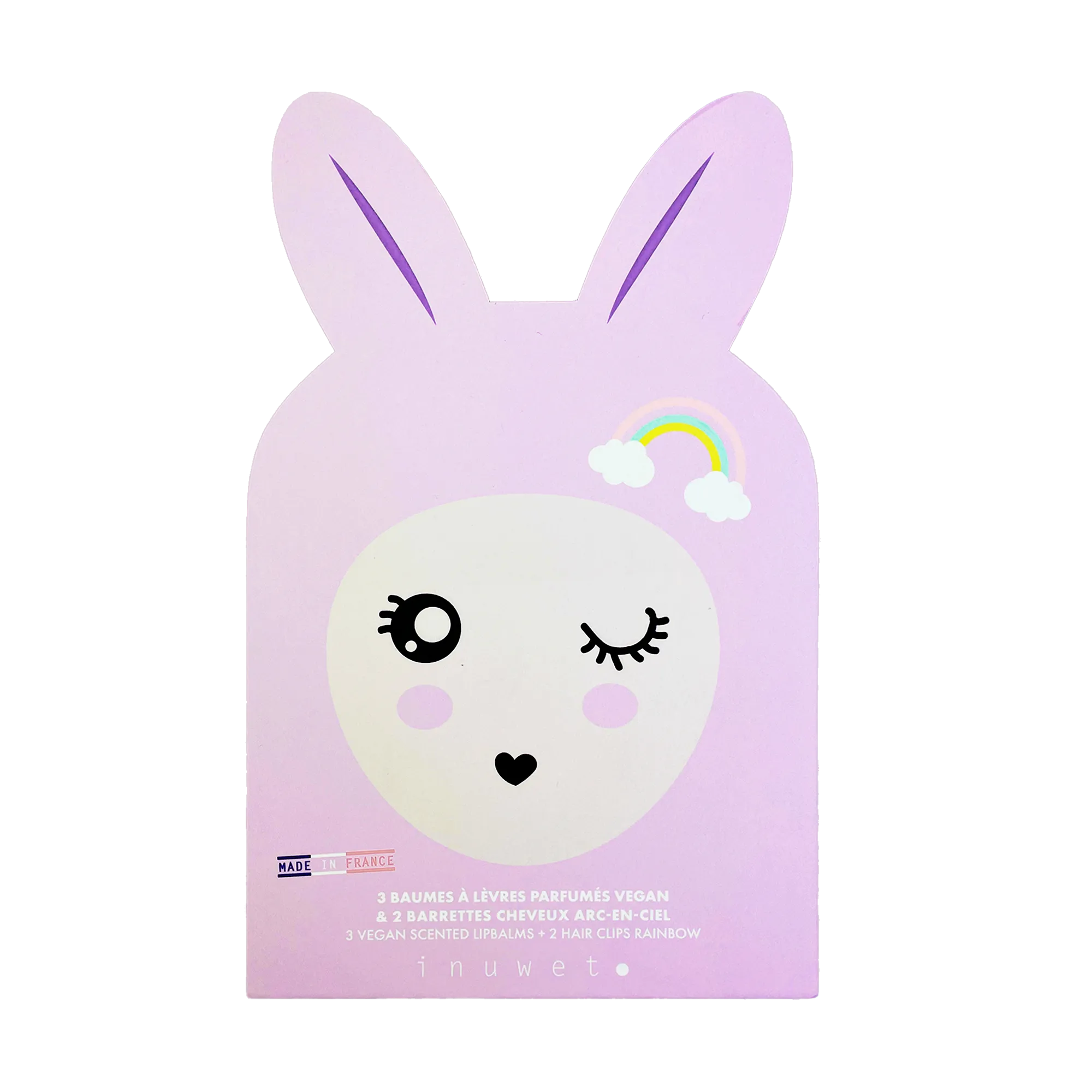 INUWET Bunny Box Lip Balm Trio Gift Set