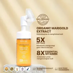 NPURE Facial Wash Marigold/ Deep-Cleanse / Anti Aging Facial Wash / Sabun Wajah Natural