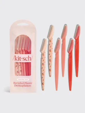 Recycled Plastic Dermaplaners 6pc Set - Cherry Blossom